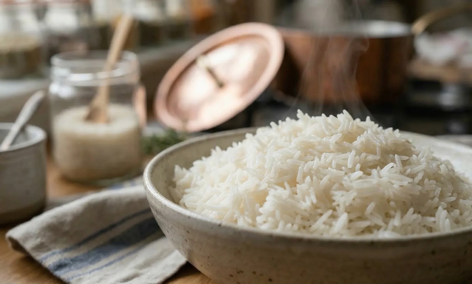 Illustration für: Wie man flauschigen Reis kocht und welche Fehler man vermeiden sollte