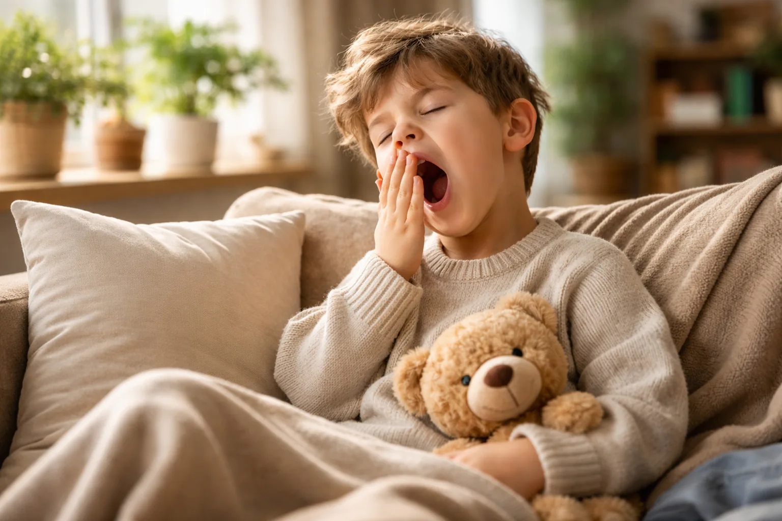 Illustration für: Warum gähnen wir