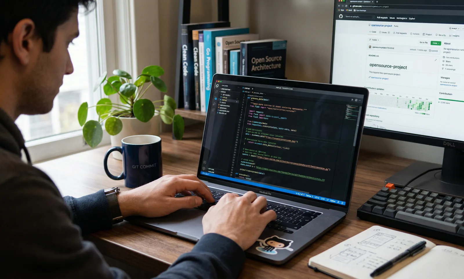 Illustration für: Warum Sie Open-Source-Code schreiben sollten und wie es Ihrer Karriere hilft